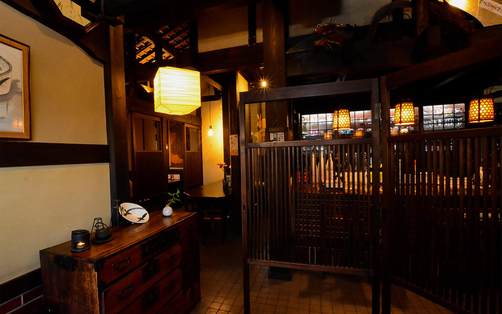 うなぎの原田の情緒あふれる店内